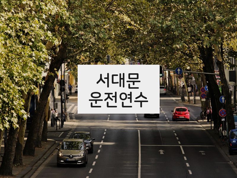 서대문운전연수 후기