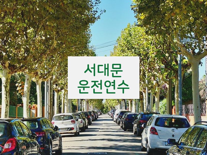 서대문운전연수 후기