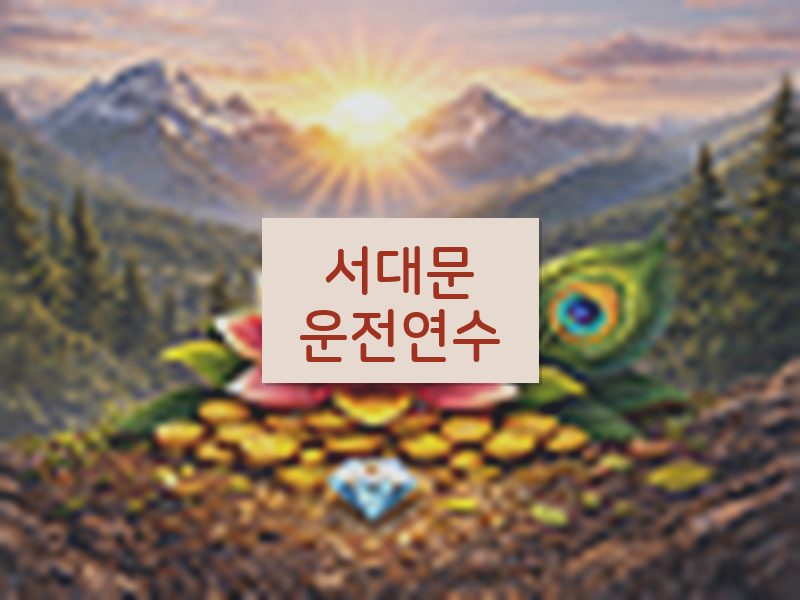 서대문운전연수 후기