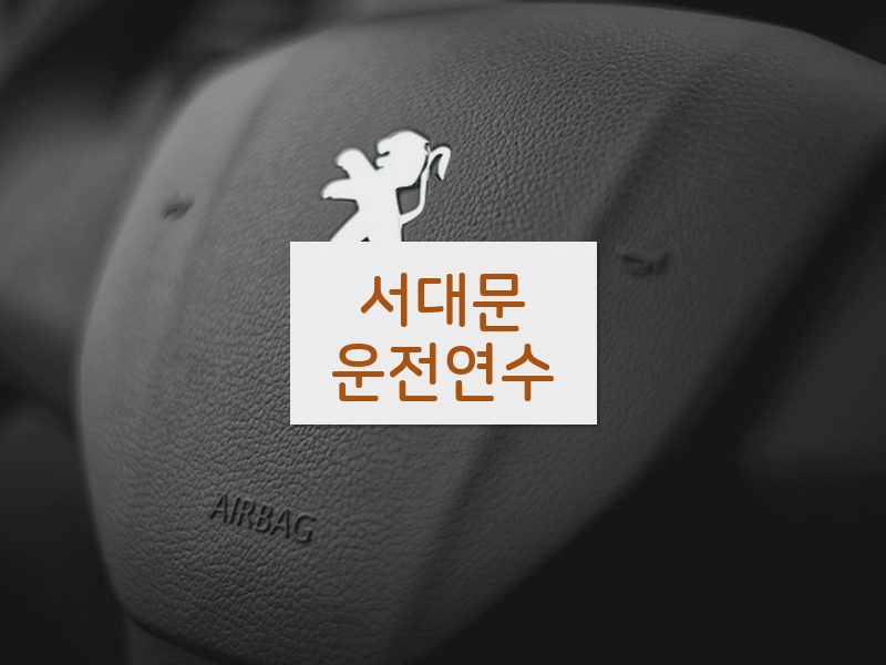 서대문운전연수 후기