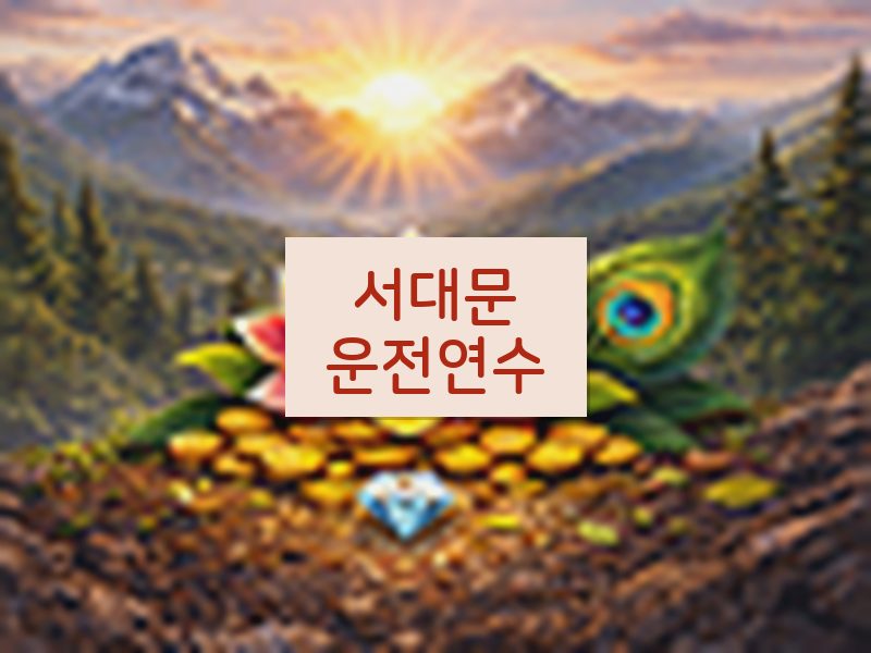 서대문운전연수 후기