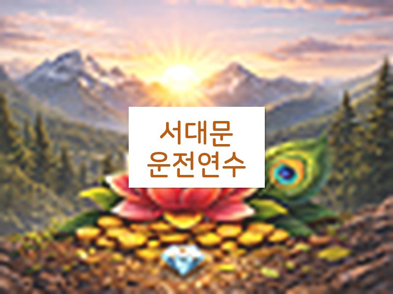서대문운전연수 후기