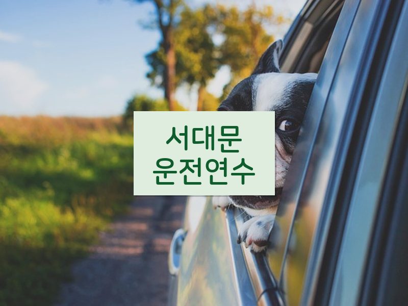 서대문운전연수 후기