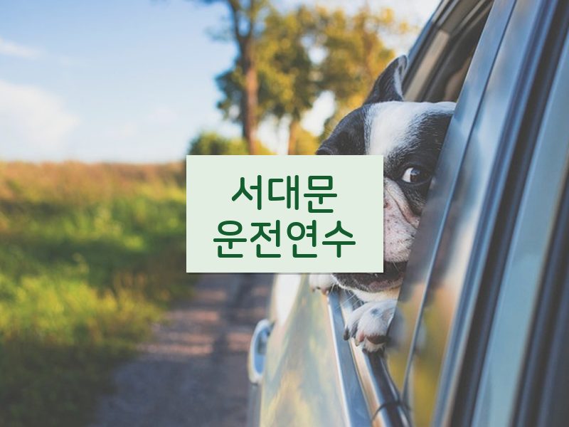 서대문운전연수 후기