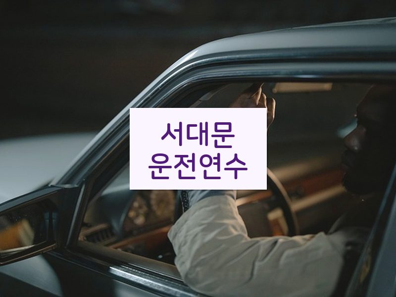 서대문운전연수 후기