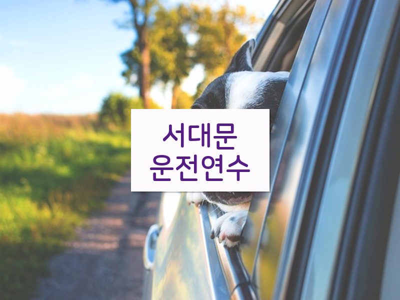 서대문운전연수 후기